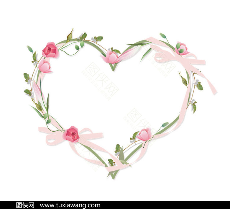 爱心花环