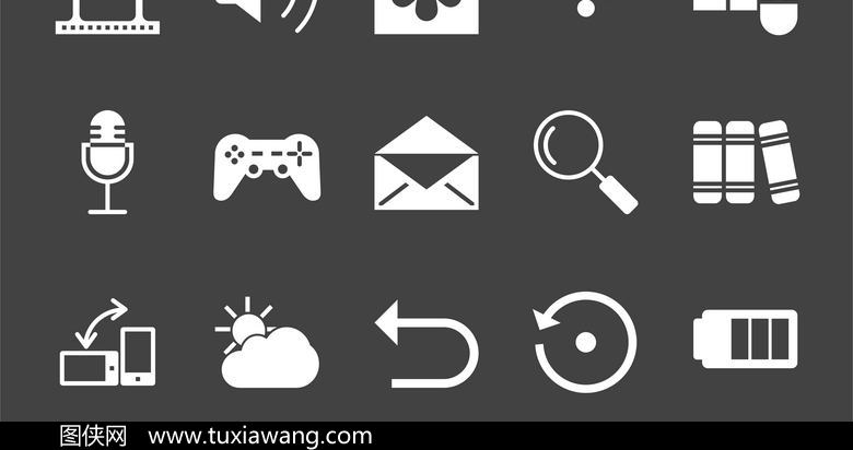 抽象手机应用图标素材