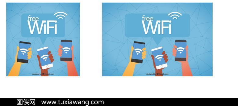 矢量卡通wifi图片